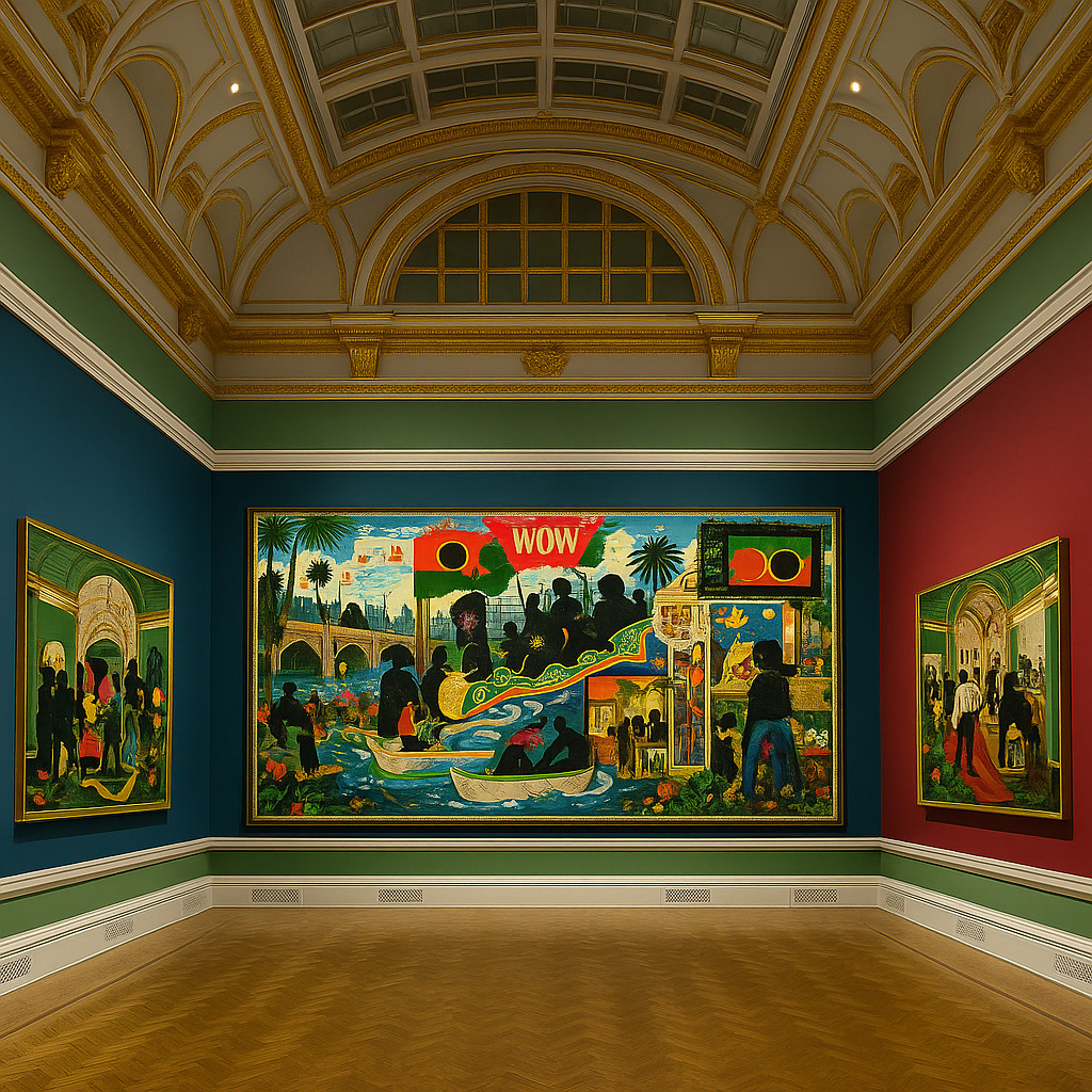 Híper-repertório em negativo probabilístico de Kerry James Marshall — The Histories